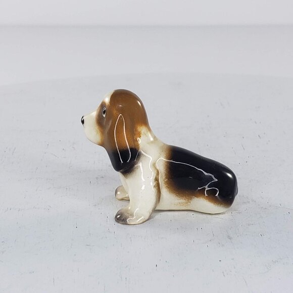 Hagen Renaker Mini Bassett Hound Papa Miniature Figurine - Picture 4 of 8